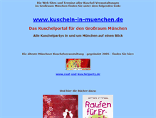 Tablet Screenshot of kuschelparty-muenchen.de